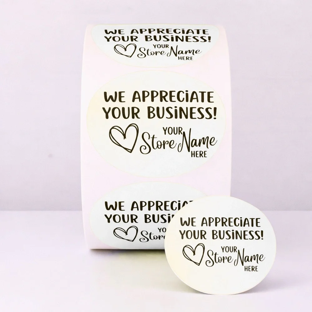 Custom Thank You Stickers – Add Your Store Name 2